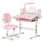 Парта зі стільцем ErgoKids Pink (+полка+лампа) (BD-24 PN) - уменьшенное изображение 1