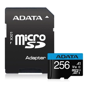 Карта пам'яті ADATA 256GB microSDXC calss 10 UHS-I V10 A1 (AUSDX256GUICL10A1-RA1) зображення 1
