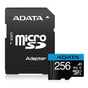 Карта пам'яті ADATA 256GB microSDXC calss 10 UHS-I V10 A1 (AUSDX256GUICL10A1-RA1) - зменшене зображення 1