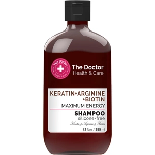 Шампунь The Doctor Health & Care Keratin + Arginine + Biotin Maximum Energy 355 мл (8588006041767) зображення 1