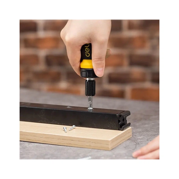 Викрутка Deli PH2 + SL6 з тріскачкою (EDL626010) - picture 6