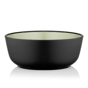 Салатник Ardesto Bolzano 720мл, кераміка, чорно-зелений, (AR2916BM) зображення 1