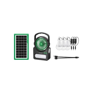 Ліхтар NEWVEW з вентилятором комплект NV-T255 Solar Panel 4500mAh (NWVW-NV-T255-GN) зображення 1