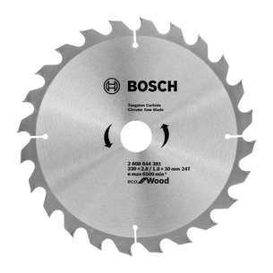 Диск пильний Bosch пиляльний Eco for Wood 230x30-24T (2.608.644.381) зображення 1
