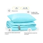 Ковдра MirSon Набір EcoSilk №1658 Eco Light Blue 200х220 + подушка (2200002655057) - зменшене зображення 2