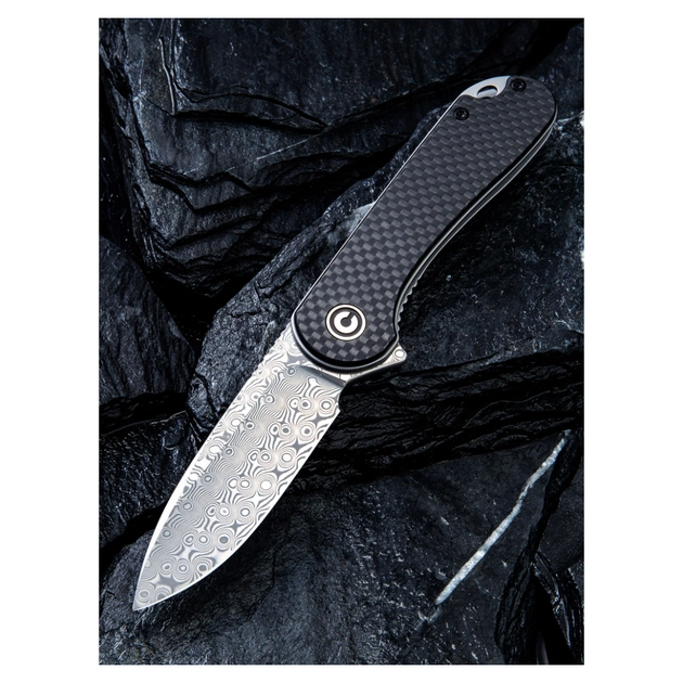 Ніж Civivi Elementum, Damascus, Carbon Fiber/G10 (C907DS) - picture 10