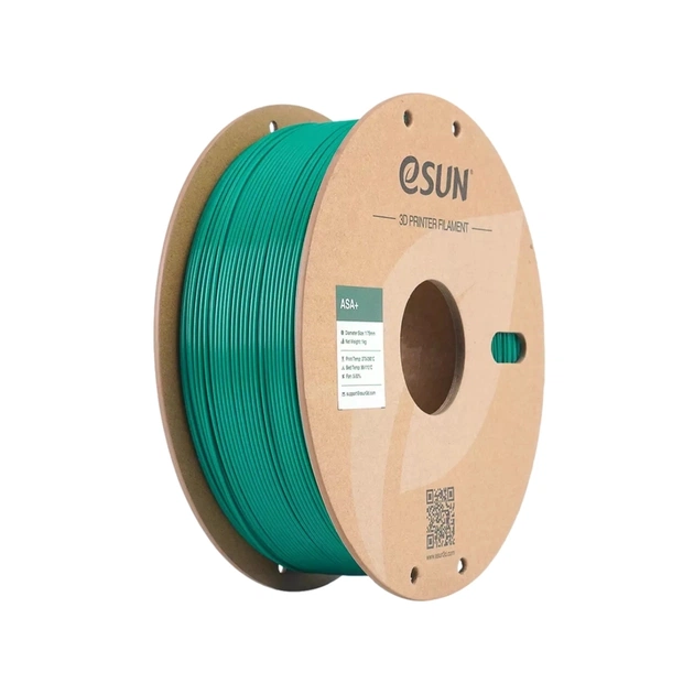 Пластик для 3D-принтера eSUN ASA+ 1,75mm 1kg GREEN (ASA+P175G1) - зображення 1