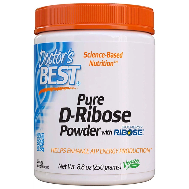 Вітамінно-мінеральний комплекс Doctor's Best Д-Рибоза, D-Ribose, 250 гр. (DRB-00173) - зображення 1
