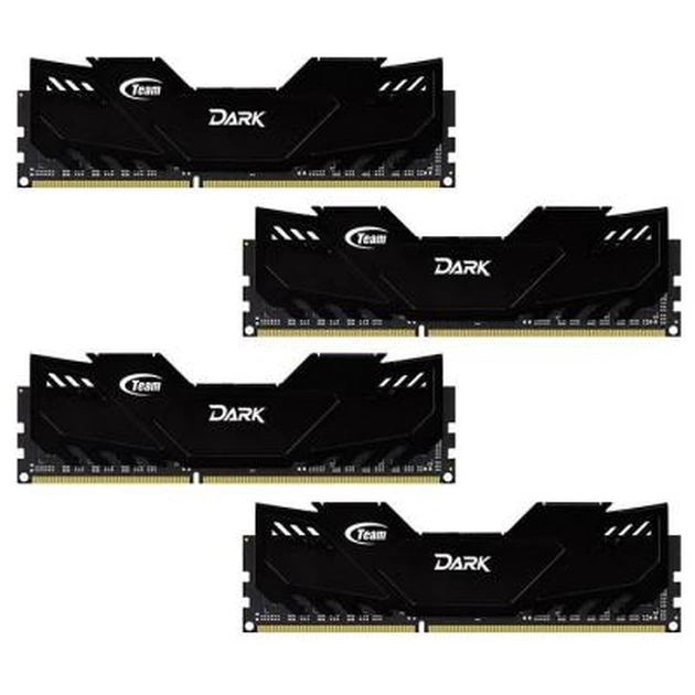 Модуль пам'яті для комп'ютера DDR4 32GB (4x8GB) 3000 MHz Dark Black Team (TDKED432G3000HC16AQC01) - зображення 1