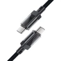 Дата кабель USB-C to USB-C 1.2m 60W stainless steel C12-03 Black Acefast (6974316283317) - зменшене зображення 4