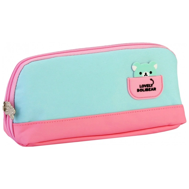 Пенал Cool For School 1 відділення Блакитний (B-8694-lt.blue) - изображение 1