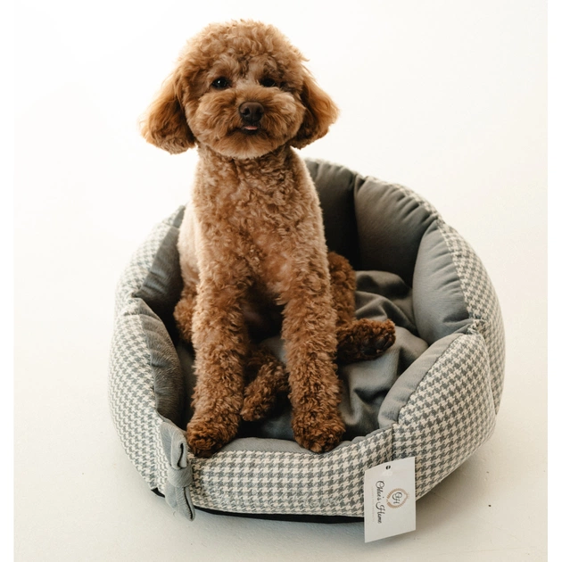 Лежак для тварин Chloe's Home Берлін М сірий (CLH5576) - picture 3