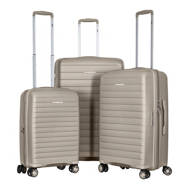 Набір валіз 2E Aero (L+M+S), сіро-коричневі (2E-SPP-AERO-SET3-TP) - зображення 1