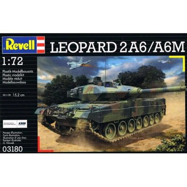Збірна модель Revell Танк Leopard 2 A6M 1:72 (3180) - зображення 1