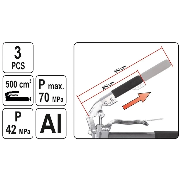 Шприц для мастила Yato YT-0704 - picture 3