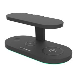 Зарядний пристрій Canyon 5in1 Wireless charger with UV sterilizer (CNS-WCS501B) зображення 1