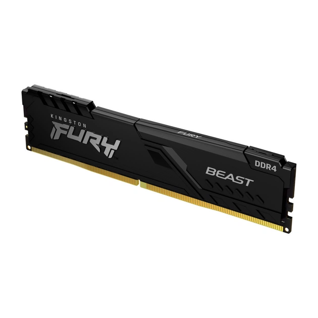 Модуль пам'яті для комп'ютера DDR4 8GB 3733 MHz Fury Beast Black Kingston Fury (ex.HyperX) (KF437C19BB/8) - зображення 1