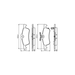 Гальмівні колодки Bosch 0 986 495 359 зображення 1