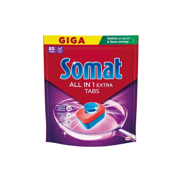 Таблетки для посудомийних машин Somat All in 1 Extra 85 шт. (9000101809961/9000101851779) - зображення 1