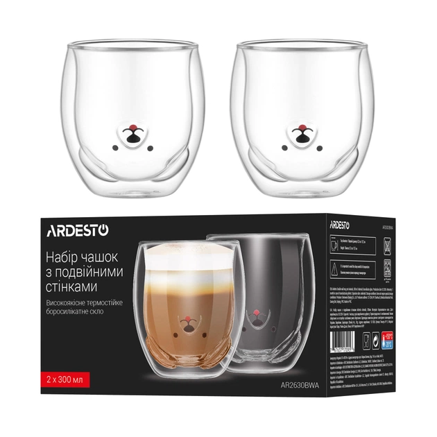 Набір склянок Ardesto Animals 300 мл 2 шт прозорий (AR2630BWA) - picture 5