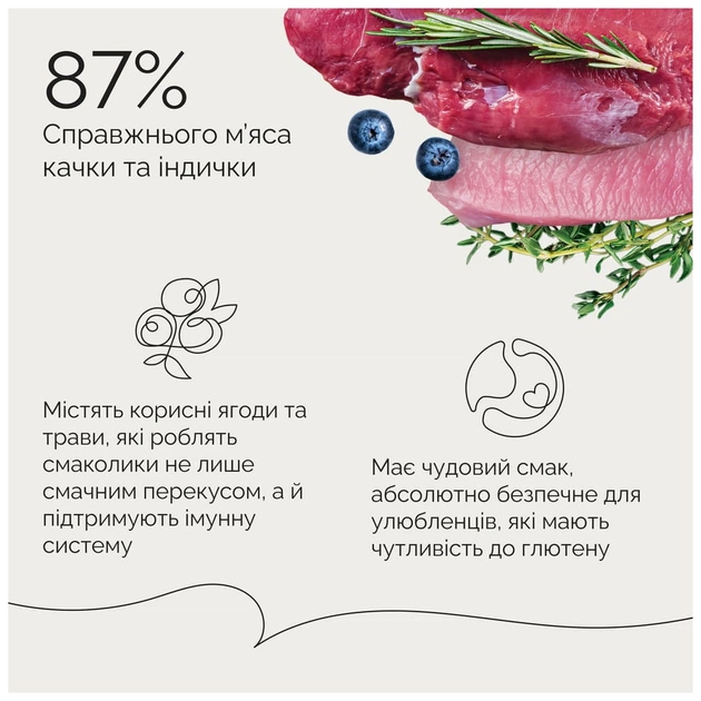 Ласощі для собак Savory Fillet Turkey With Duck 100 г (4820261921151) - picture 7