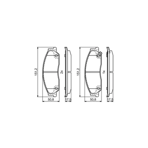 Гальмівні колодки Bosch 0986495402 зображення 1