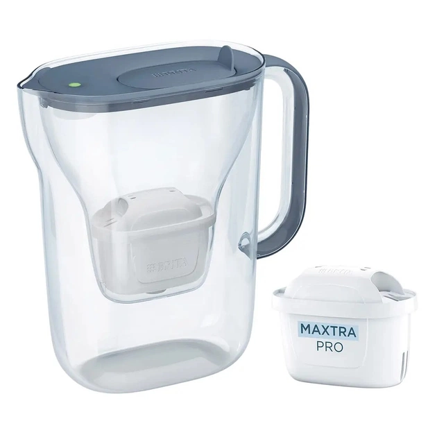 Фільтр-глечик Brita Style Essential MXPro 2.4л з картриджем сіро-блакитний (1058042) - picture 1