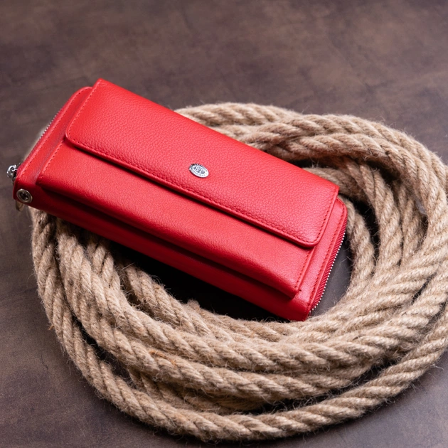 Гаманець ST Leather Червоний (19366) - зображення 9