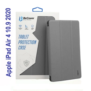Чохол до планшета BeCover Tri Fold Soft TPU Silicone Apple iPad Air 4 10.9 2020/2021 Gray (706872) (706872) зображення 1