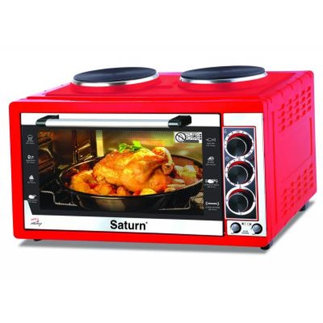 Електропіч Saturn ST-EC 10711 Red (ST-EC10711 Red) - изображение 1