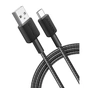 Дата кабель USB 2.0 AM to USB-C 1.8m nylon 322 black Anker (A81H6G11) - уменьшенное изображение 5