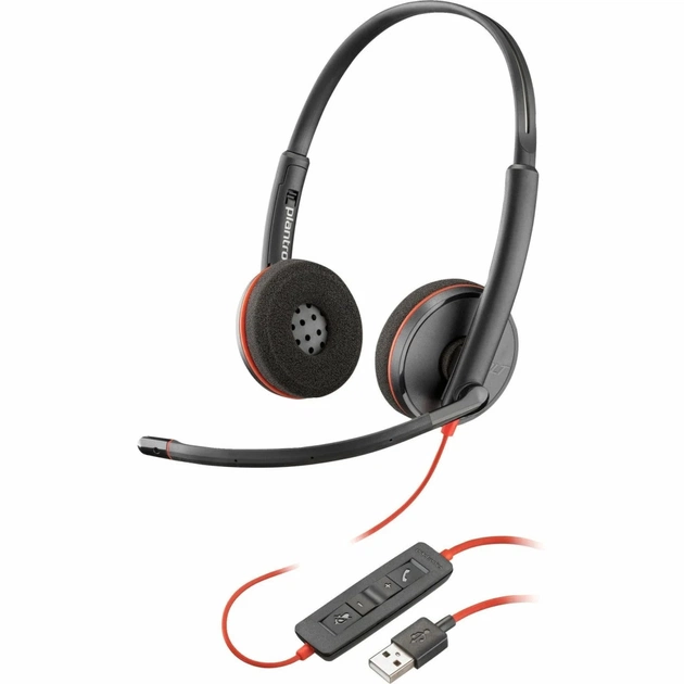 Навушники Poly BlackWire C3220 USB-A Bulk Stereo (77R32A6) - изображение 1