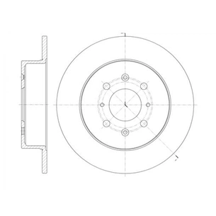 Гальмівний диск REMSA 61352.00 зображення 1