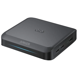 Зарядний пристрій Anker 2xUSB-C + 1xUSB-A 150W Pogo pin black (A1903G11) зображення 1
