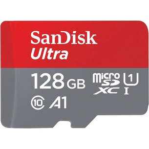 Карта пам'яті SanDisk 128GB microSD class 10 UHS-I A1 Ultra (SDSQUAB-128G-GN6MN) зображення 1
