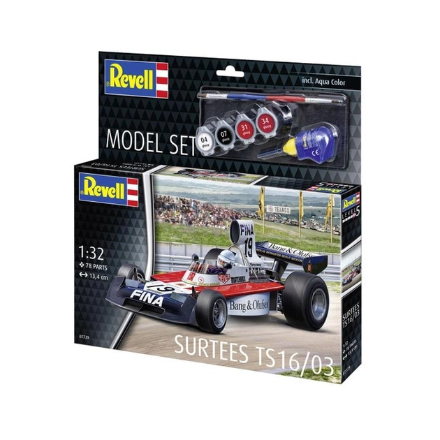 Сборная модель Revell набор автомобиль Surtees TS16/03, уровень 5, 1:32 (RVL-67739) - изображение 1