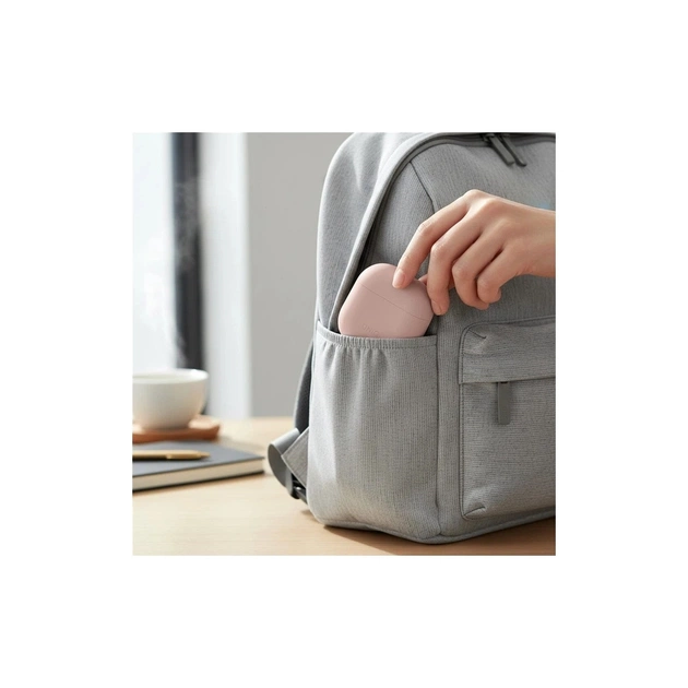 Чохол для навушників Uniq Lino AirPods 4 Silicone Pink Blush (8886463691380) - picture 3