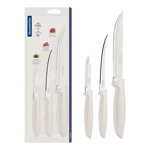 Набір ножів Tramontina Plenus Light Grey 3 шт (23498/313) - picture 5