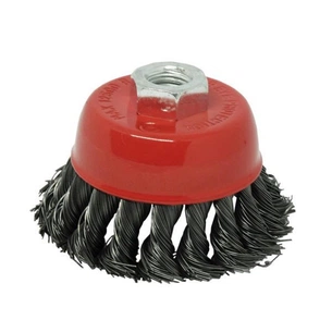Щітка для електроінструменту Зеніт чашка плетена сталь 125 мм х14, 0.5 мм (35100125) зображення 1