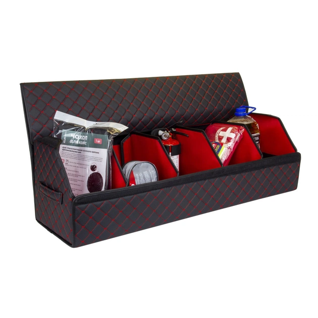 Сумка-органайзер EVAtech ECO XXL 30x30x100 см черная с красной нитью (EHECEWBRBR) - изображение 2