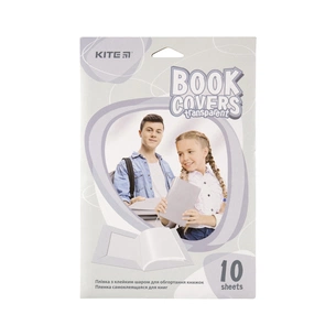 Обкладинки для книг Kite Плівка самоклеюча 38x27 см 10 штук, прозора (K20-307) зображення 1