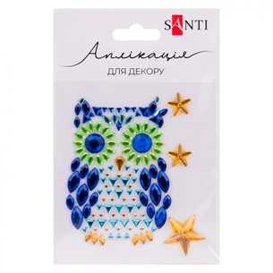 Набор для творчества Santi Owl аплікація зі страз самоклеючих Owl 9,5х8 см (742989) изображение 1