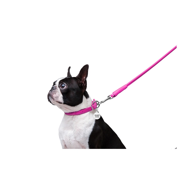 Поводок для собак WAUDOG Glamour круглый XS d 8 мм Д 122 см розовый (33777) - изображение 6