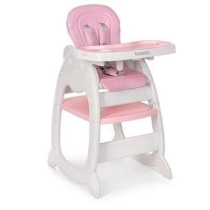 Стілець для годування Bambi 2 в 1 pink (M 3612-8 pink) зображення 1