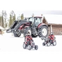 Веломобіль Falk Valtra S4 трактор на педалях з причепом Червоний (4000AB) - зменшене зображення 3