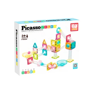 Конструктор Picasso магнітний Tiles Mini Diamond Marble Run Track Set 60 деталей (817338028299) зображення 1