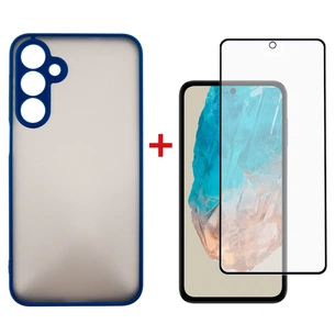 Чохол до мобільного телефона Dengos Samsung Galaxy M35 5G Matte + glass Blue (DG-KM-108) зображення 1