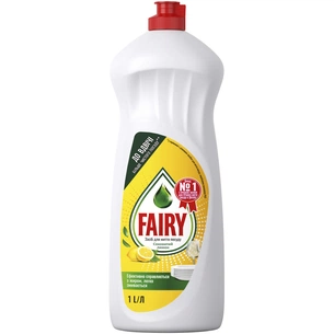Засіб для ручного миття посуду Fairy Лимон 1 л (5413149314092) зображення 1