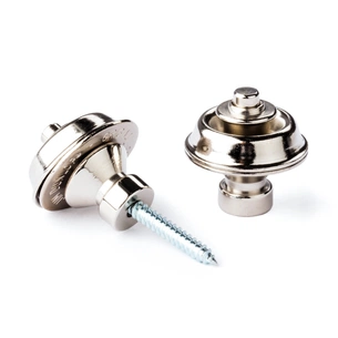 Стреплок для ременя Jim Dunlop Straplok Strap Retainers Traditional - Nickel (SLS1501N) зображення 1