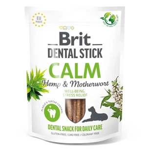Ласощі для собак Brit Dental Stick Calm заспокійливі, конопля та пустирник 251 г (8595602564385) зображення 1